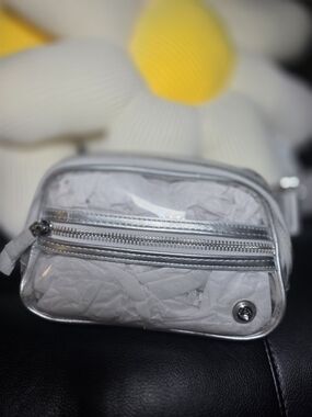 Silver Clear Front Crossbody Bag - Women